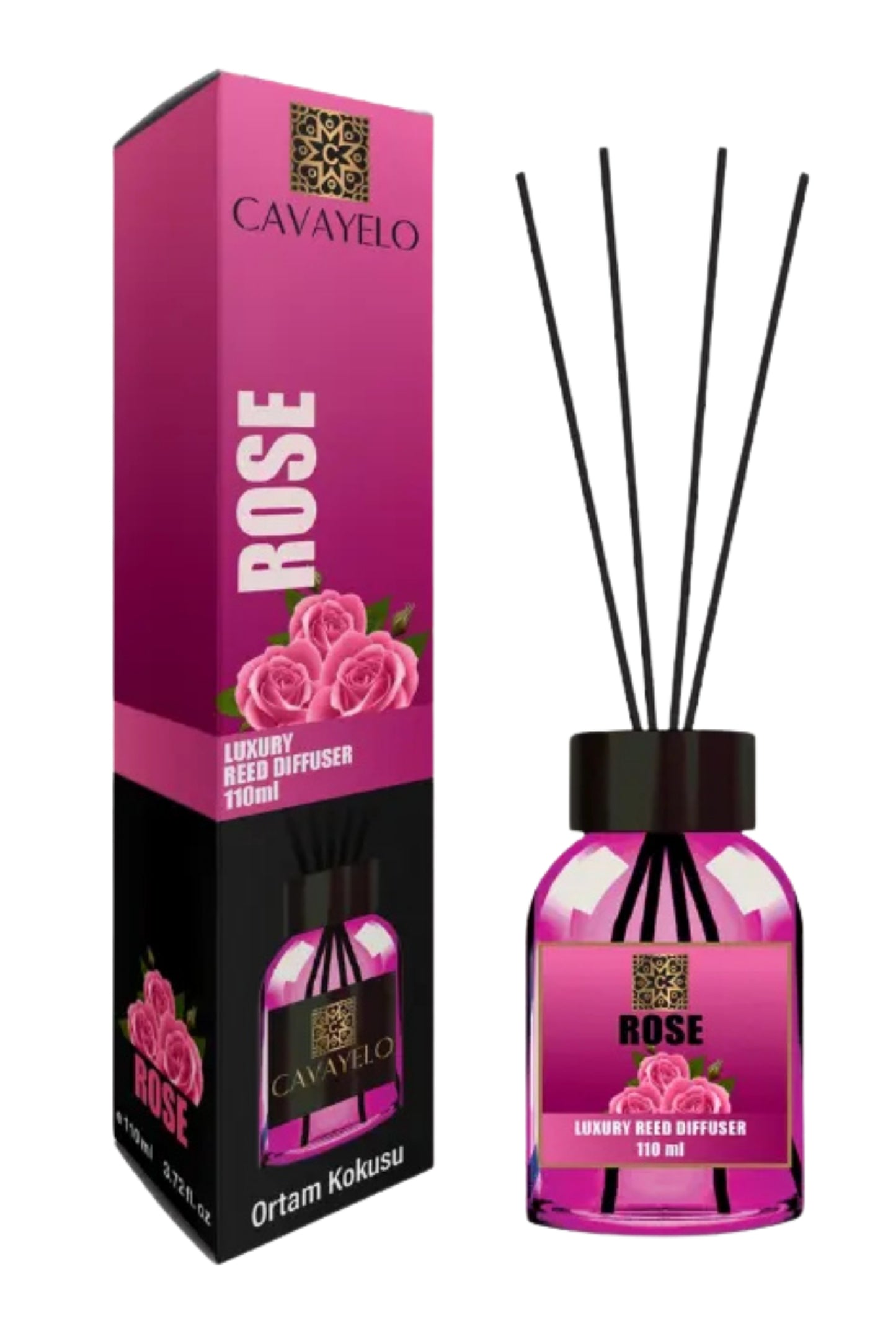 Cavayelo Reed Diffuser Rose: (110mL)