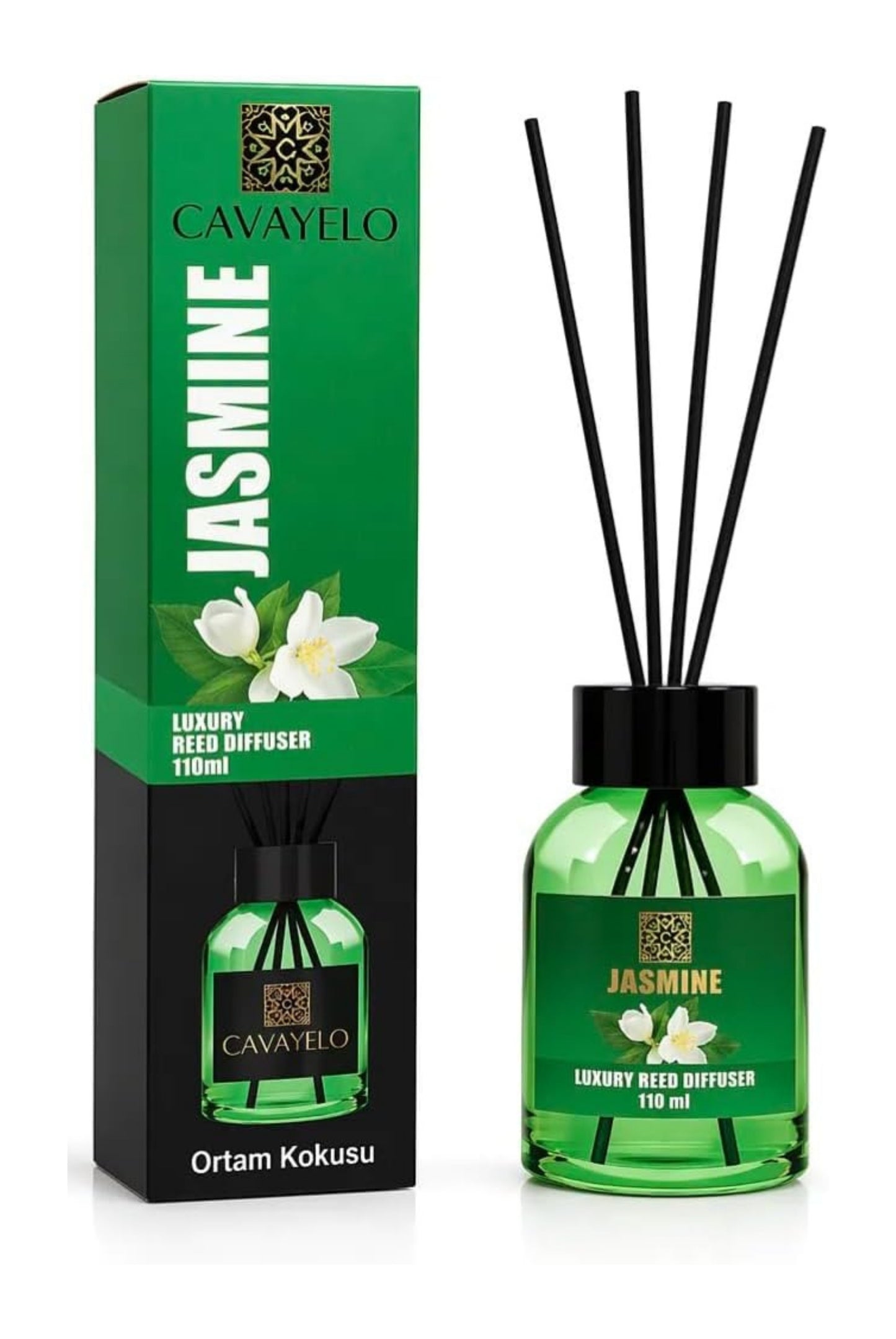 Cavayelo Reed Diffuser Jasmine: (110mL)