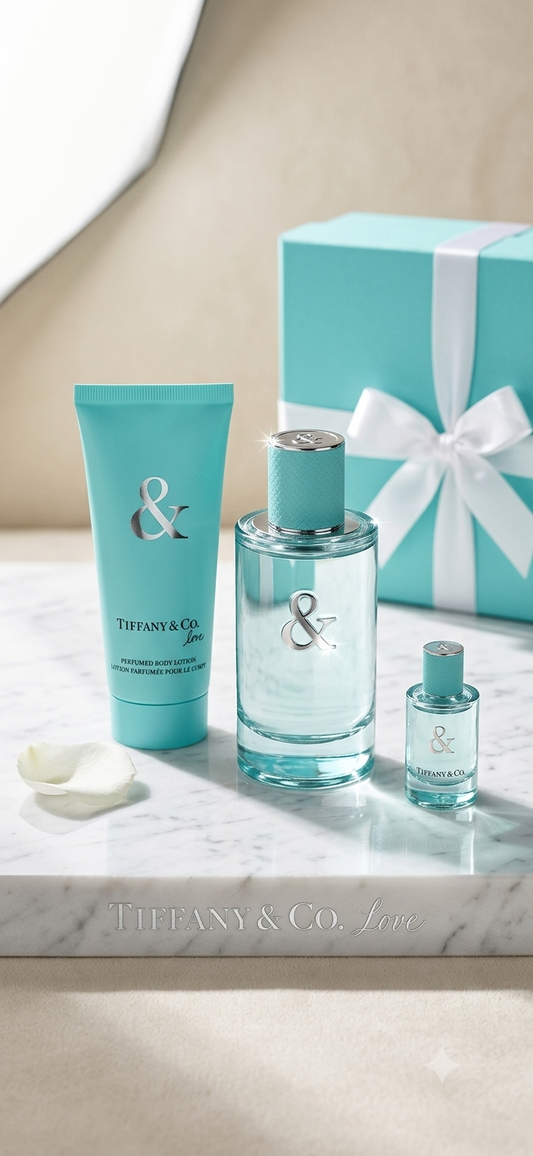 Tiffany & co Love for Her Set /edp(90ml)(body lotion /100ml/edp (5 ml )