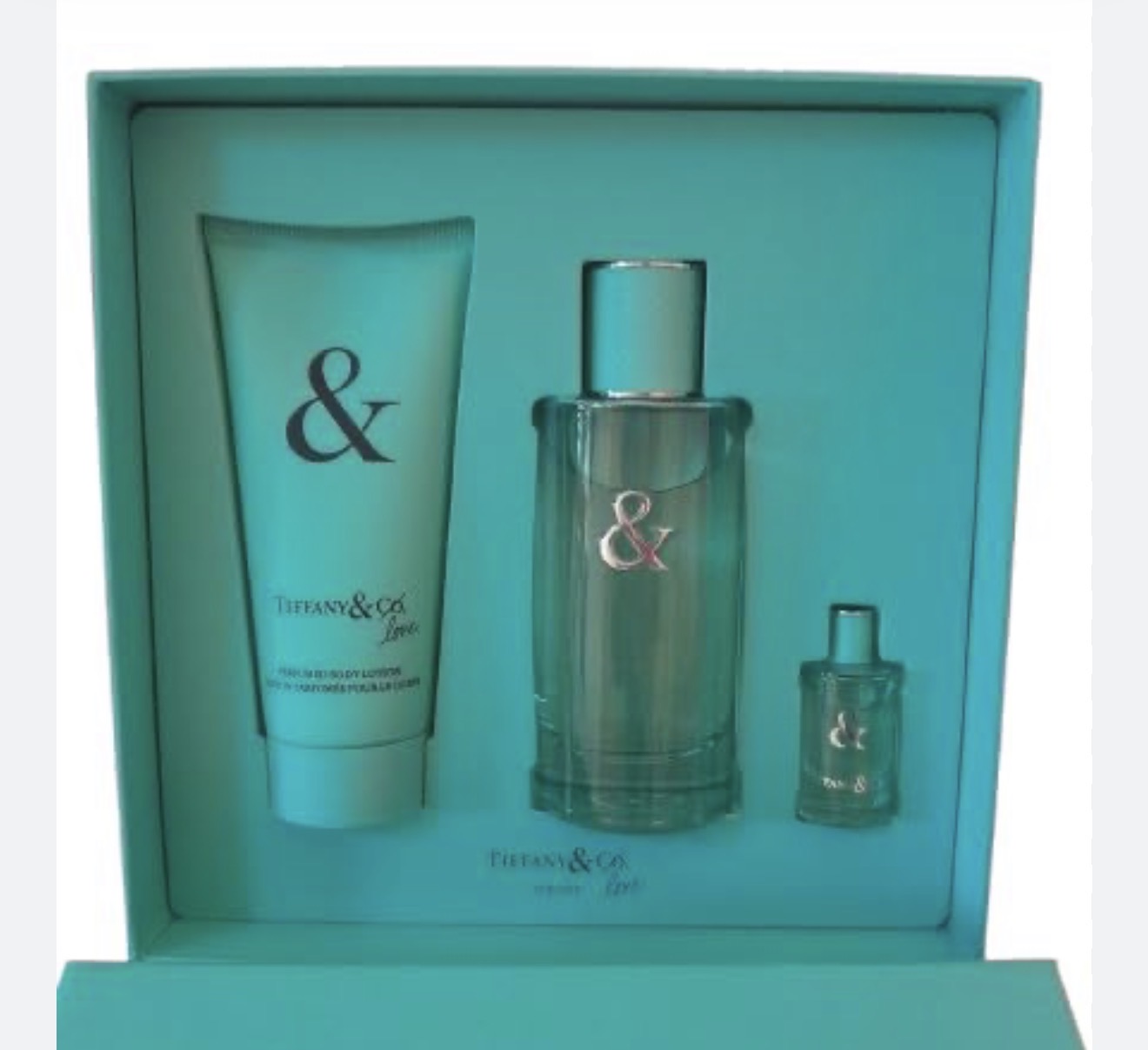 Tiffany & co Love for Her Set /edp(90ml)(body lotion /100ml/edp (5 ml )